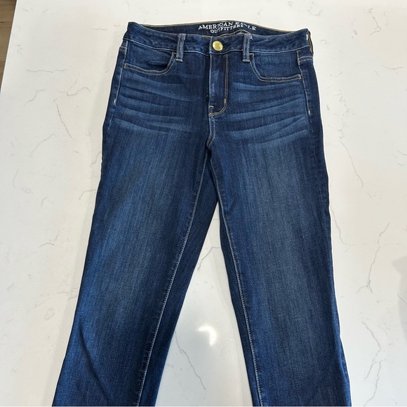 American Eagle Dark Wash High Rise Skinny Jeans - Picture 5 of 5